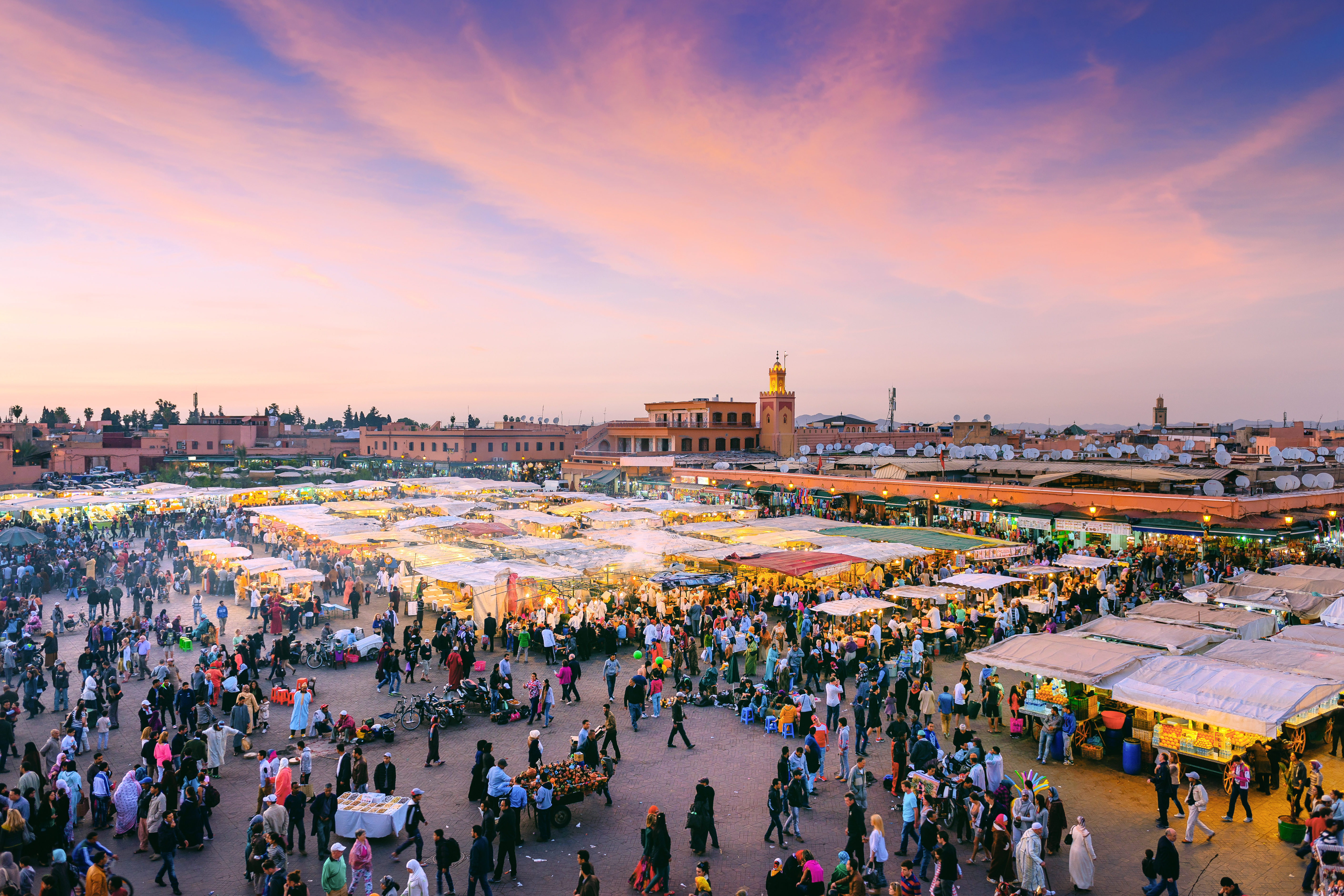 Head to Marrakesh in Morocco for a more exotic city break destination with a difference