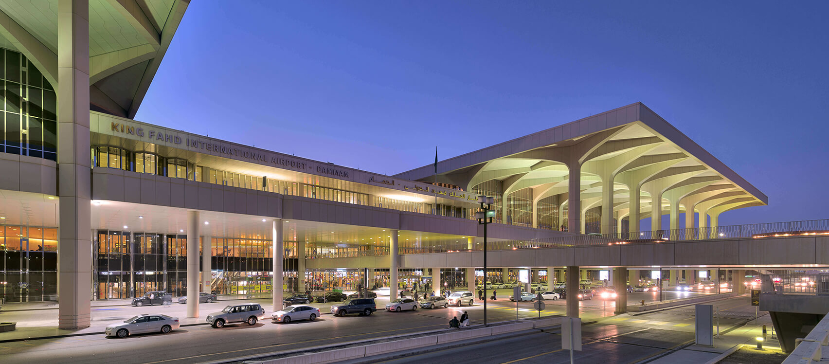 The airport has its own section especially for the Saudi royal family