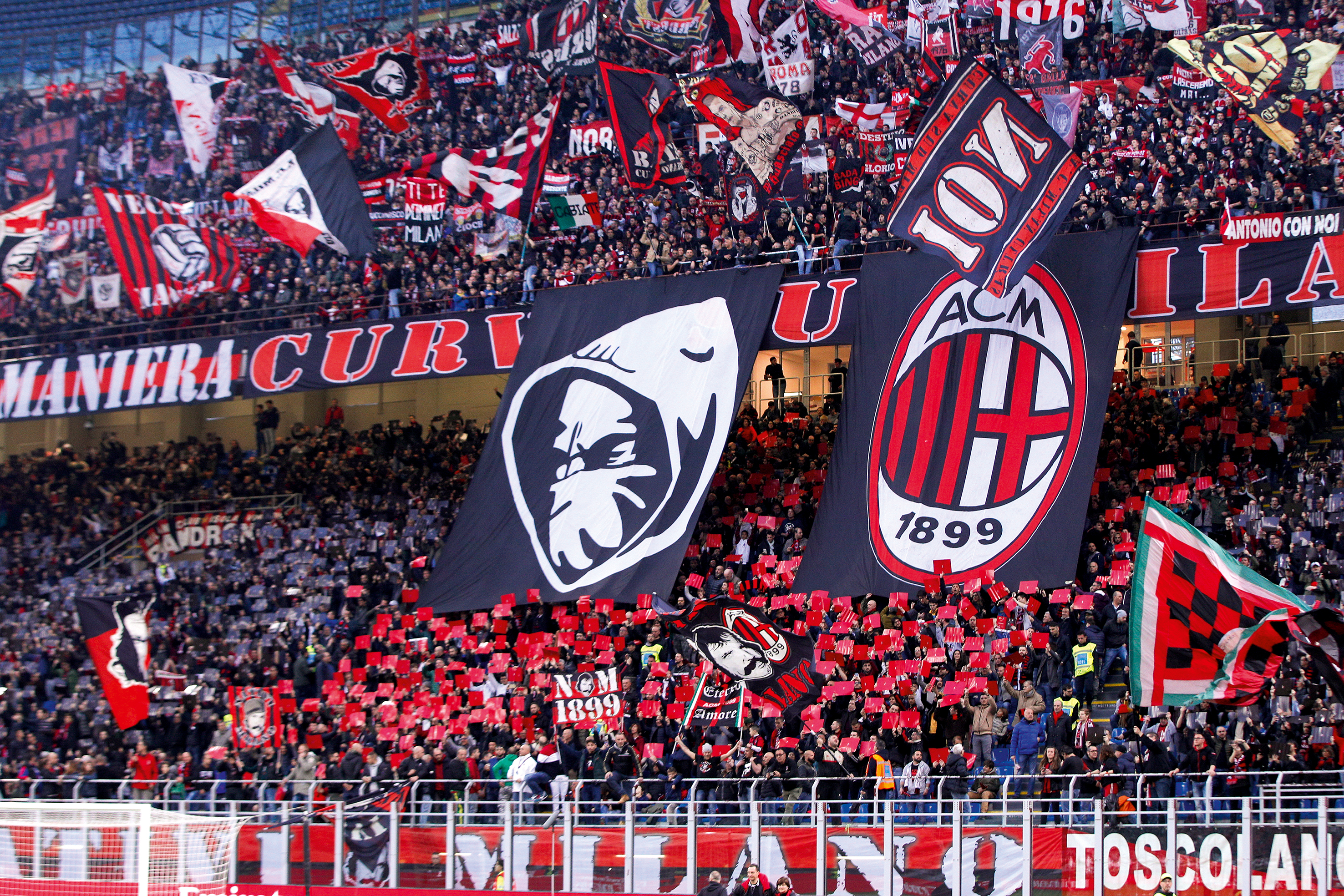 The San Siro in Milan is one of the world's top footballing stadiums