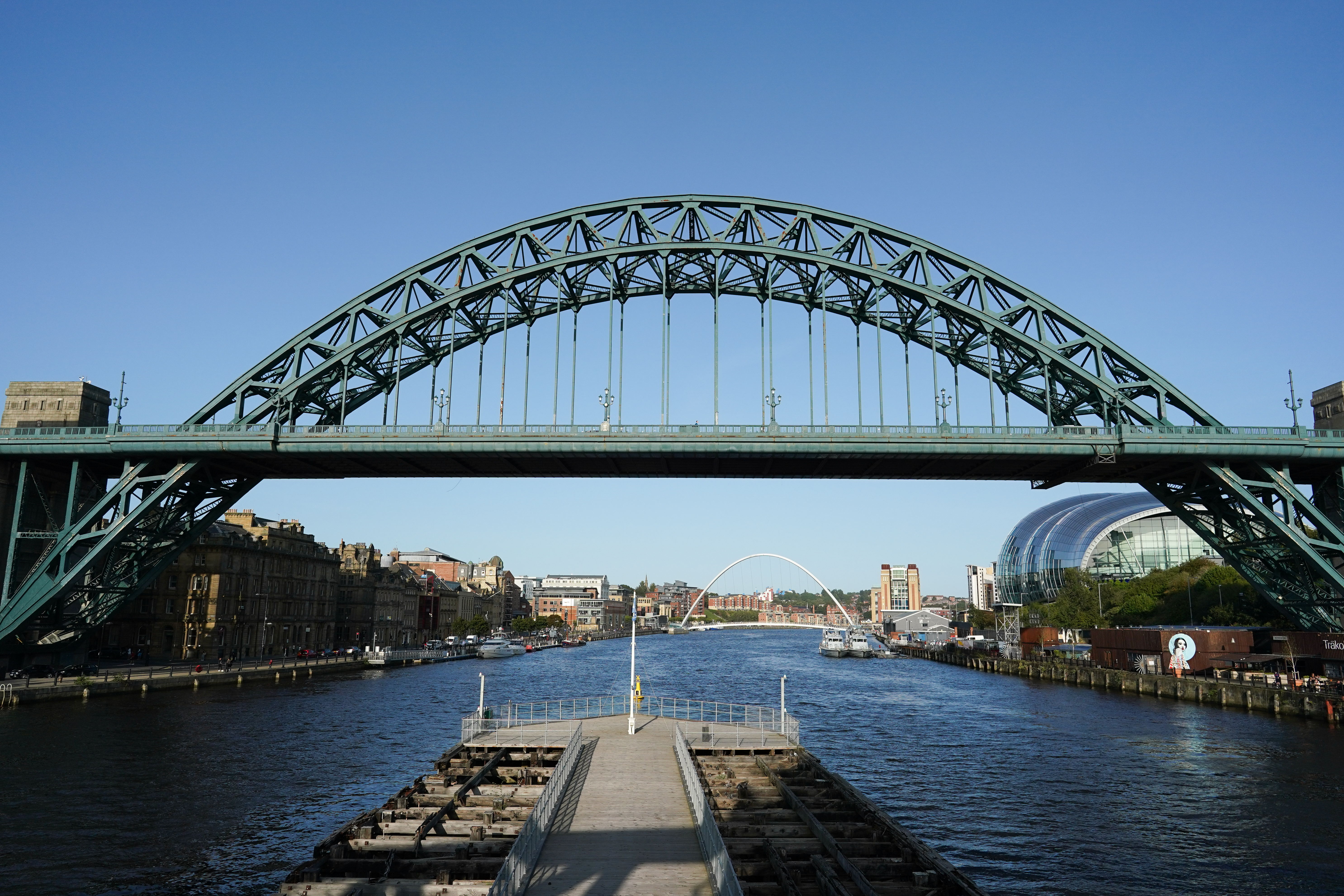 A view of The Tyne Bridge in Newcastle — but a childhood caravan holiday was Verity's only taste of the North East