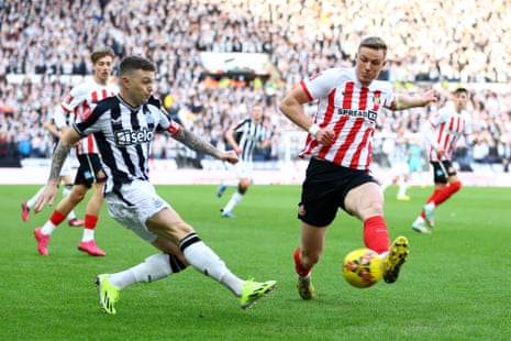 Kieran Trippier and Dan Ballard go toe-to-toe in the first Tyne-Wear derby since 2016.