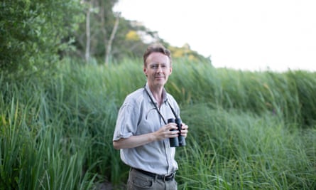 Michael Smith in Frensham Ponds, Surrey.