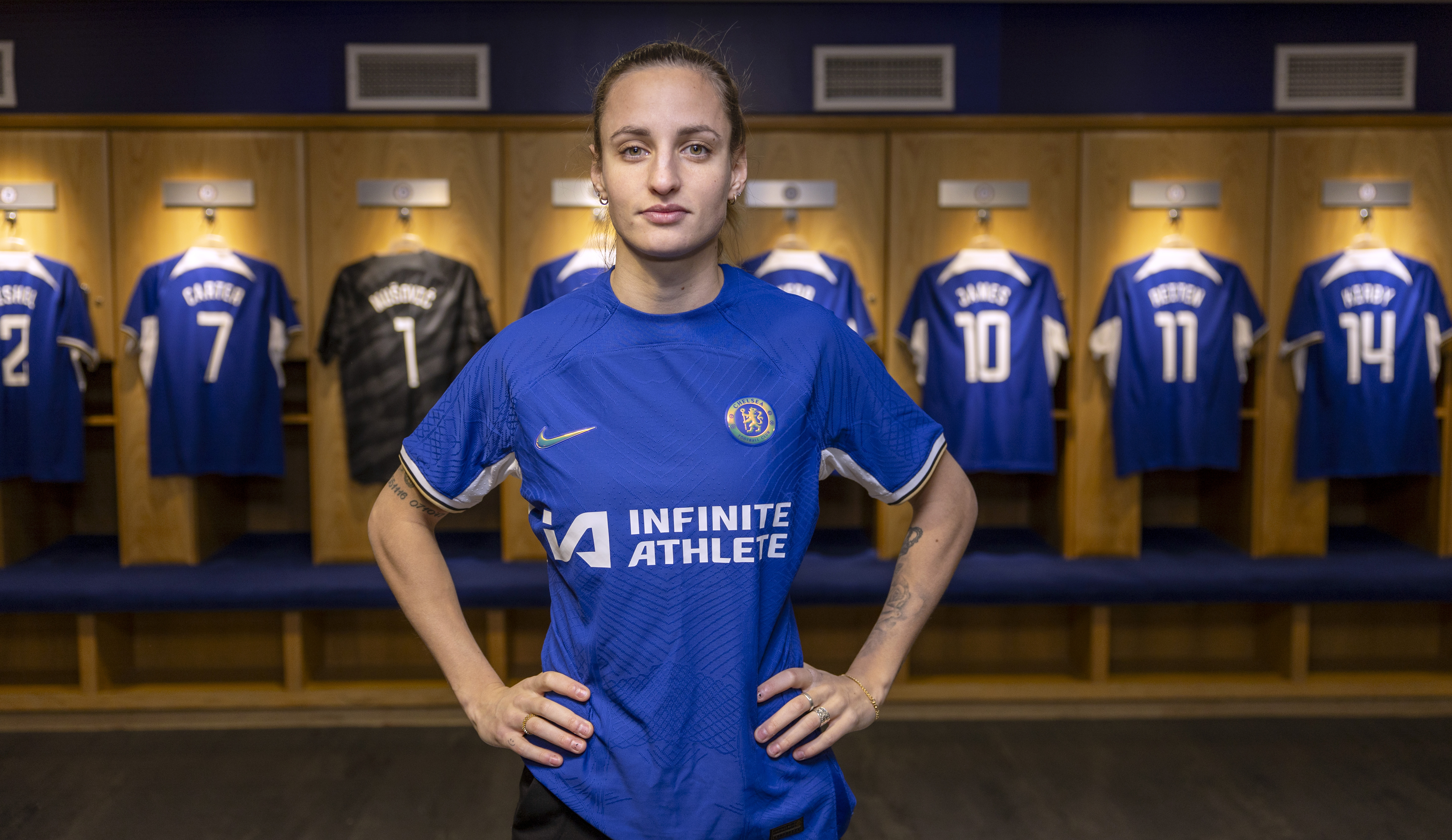 The former Everton centre-back has joined the club who are chasing a seventh WSL title