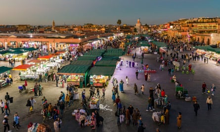 Djemaa el-Fna square, Marrakech.