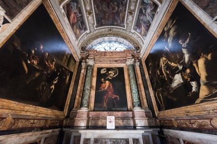 A ‘secret’ Caravaggio in a church in Rome.