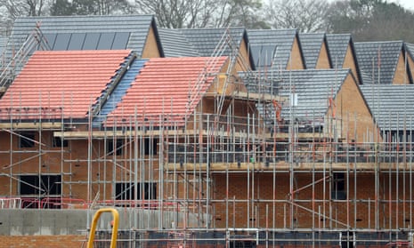 Houses under construction.