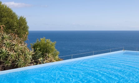 Infinity pool at Estalagem da Ponta do Sol