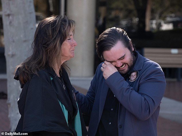 Sean O'Melia stormed out of the courtroom in protest on several occasions in reaction to closing statements from Spejcher's attorney