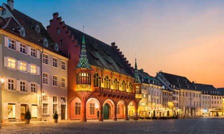 Munsterplatz Square in Freiburg.