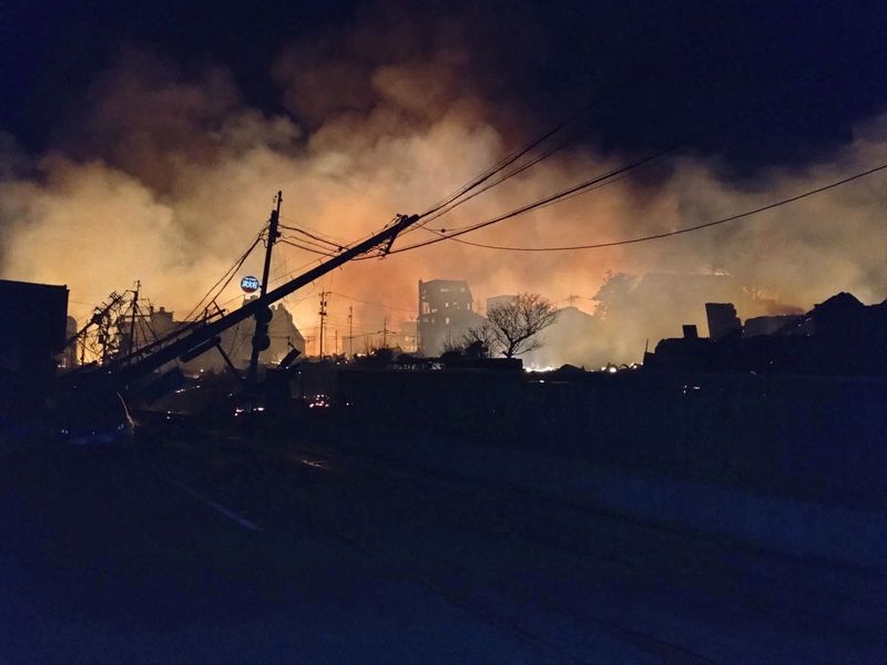 At least six dead after huge earthquake rocks Japan on New Year's Day