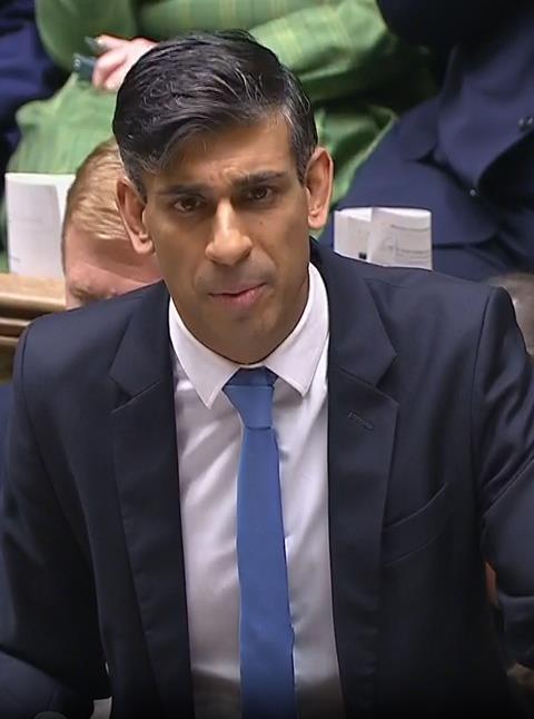 Prime minister Rishi Sunak