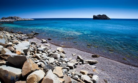 Scala Eressos beach is clean and rarely crowded.