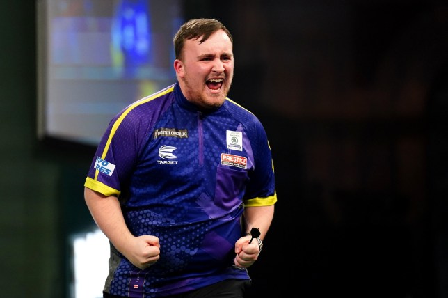 Luke Littler reacts during his match against Rob Cross (not pictured) on day fifteen of the Paddy Power World Darts Championship at Alexandra Palace, London. Picture date: Tuesday January 2, 2024. PA Photo. See PA story DARTS World. Photo credit should read: Zac Goodwin/PA Wire. RESTRICTIONS: Use subject to restrictions. Editorial use only, no commercial use without prior consent from rights holder.