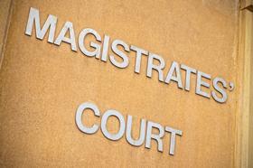 Magistrates' court sign