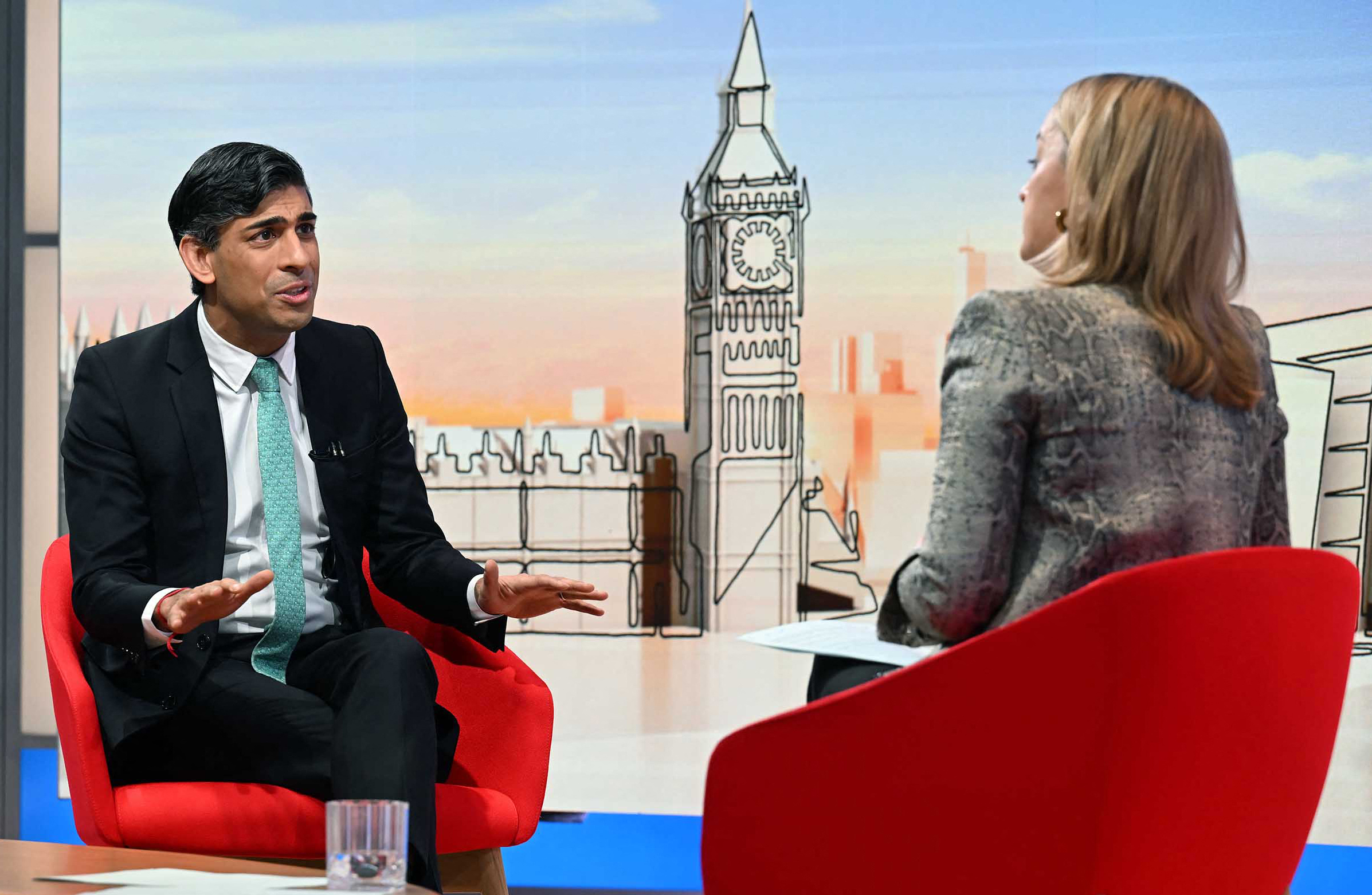 Rishi Sunak appeared with Laura Kuenssberg on Sunday morning