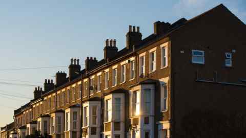 A row of terraced houses in London. Before anyone with a looming refinancing reaches for the holiday brochures, remember that nobody can predict the future path of interest rates