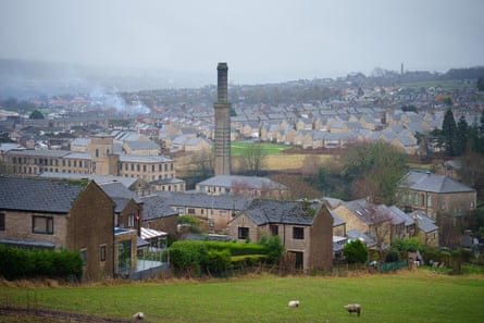 A view of housing in Huddersfield 