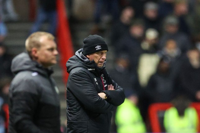 David Moyes looks on during West Ham's FA Cup clash with Bristol City