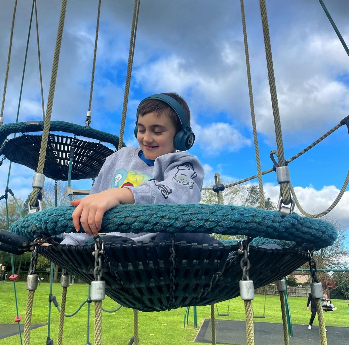 Kids wait up to three years for autism assessments as campaigners call for change , Frankie Stephenson (in swing basket)