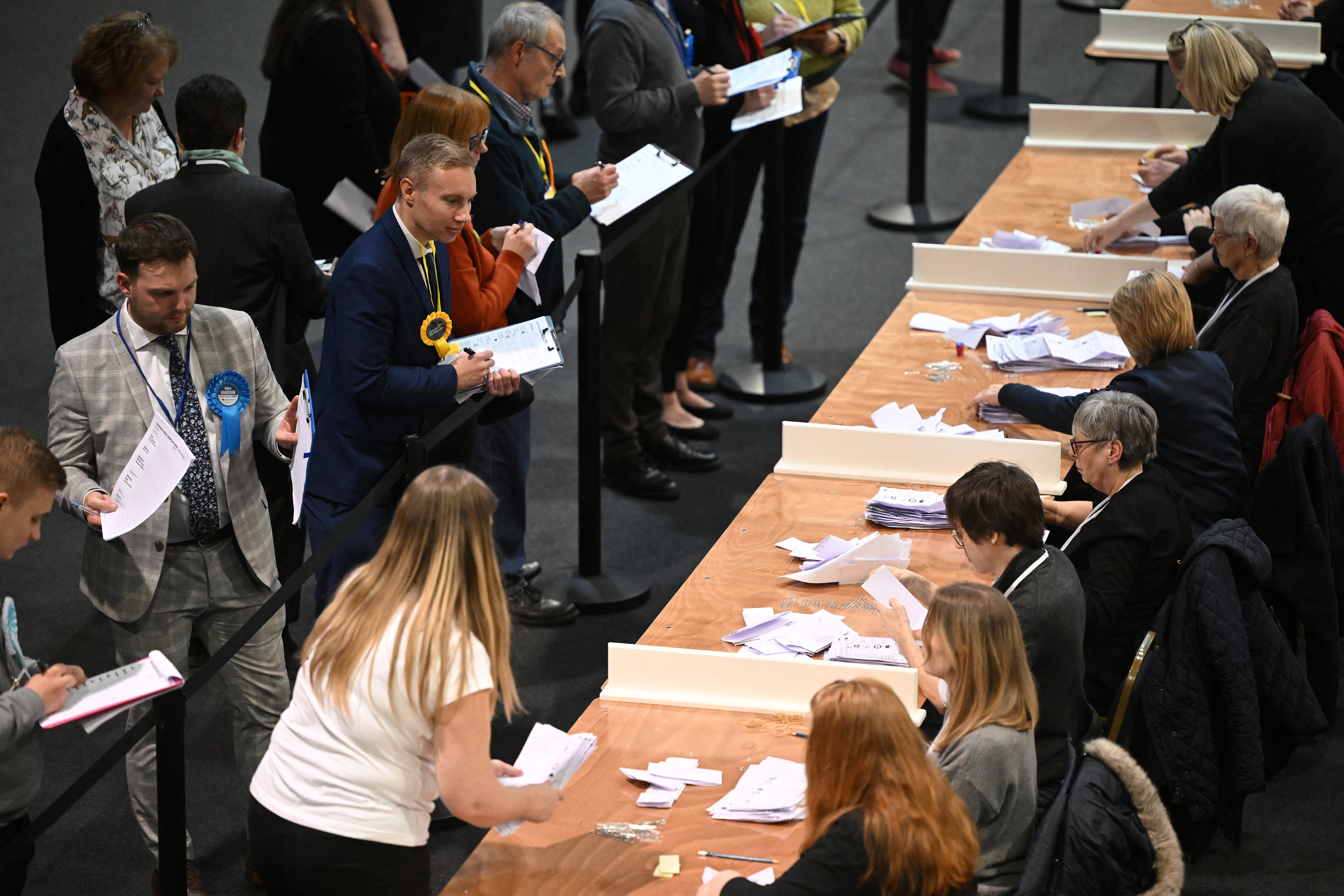 Counting began in Wellingborough