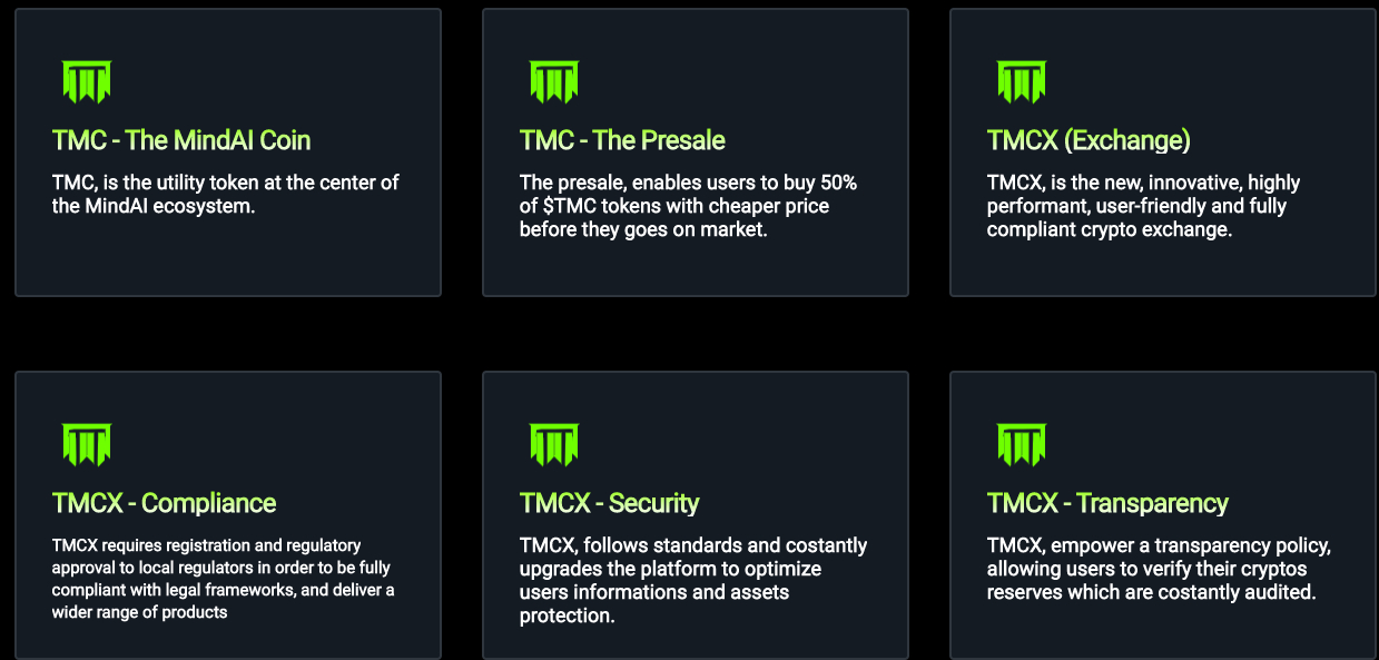 TMC token and TMCX exchange