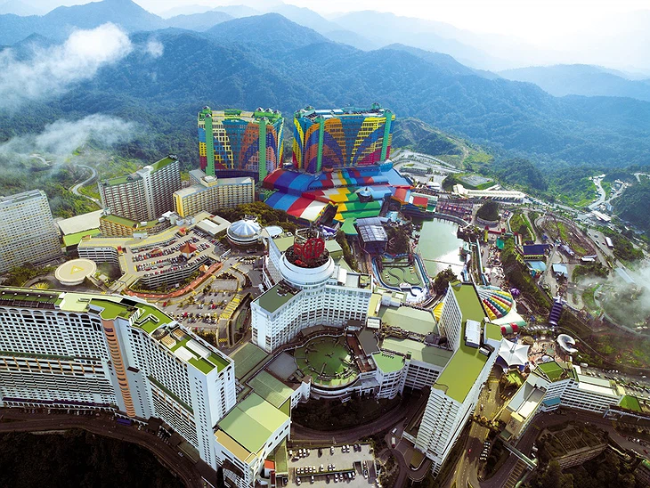 The largest hotel in the world has more than 7,000 rooms - and a theme park