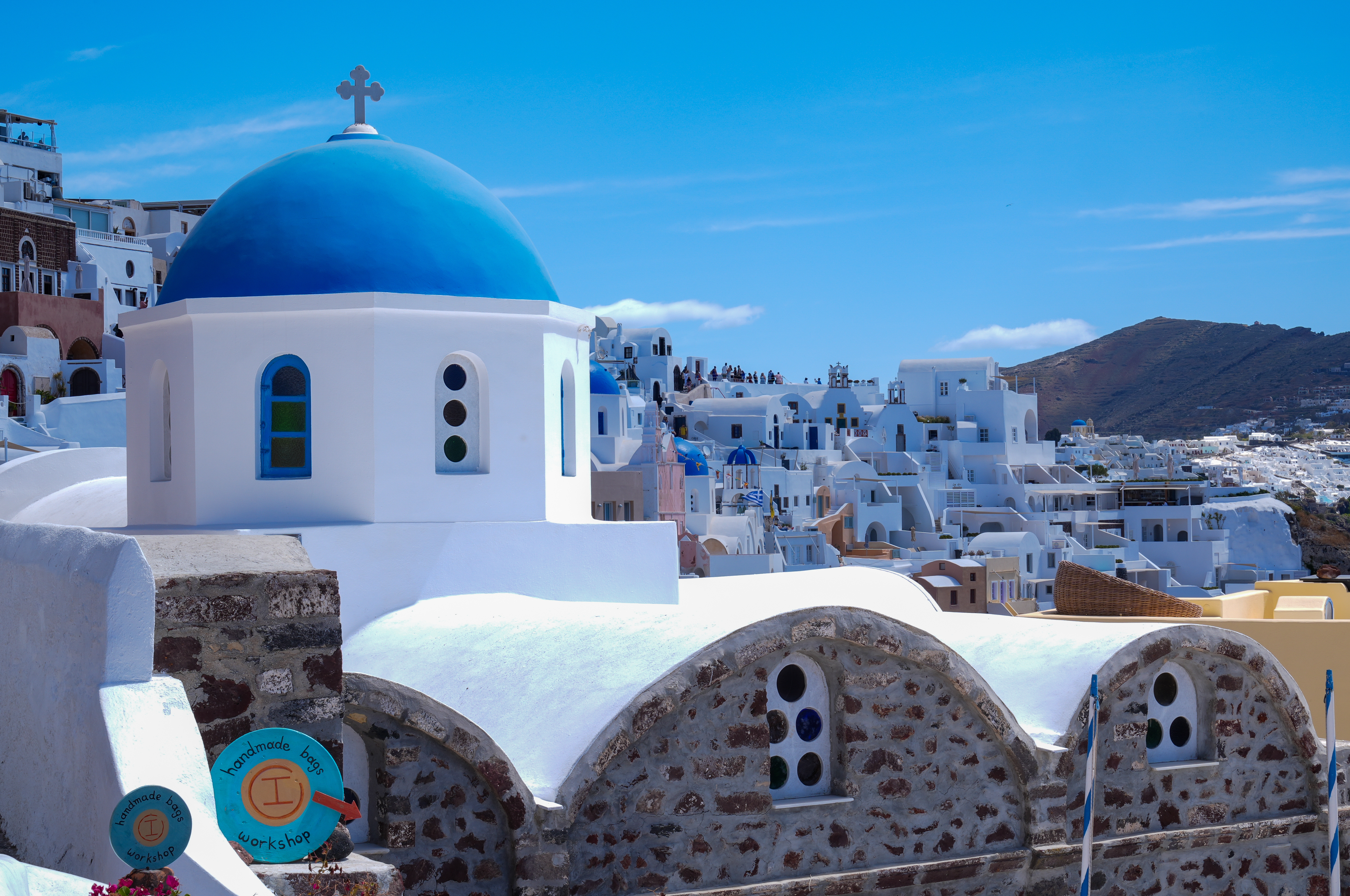 Visit the picturesque island of Santorini