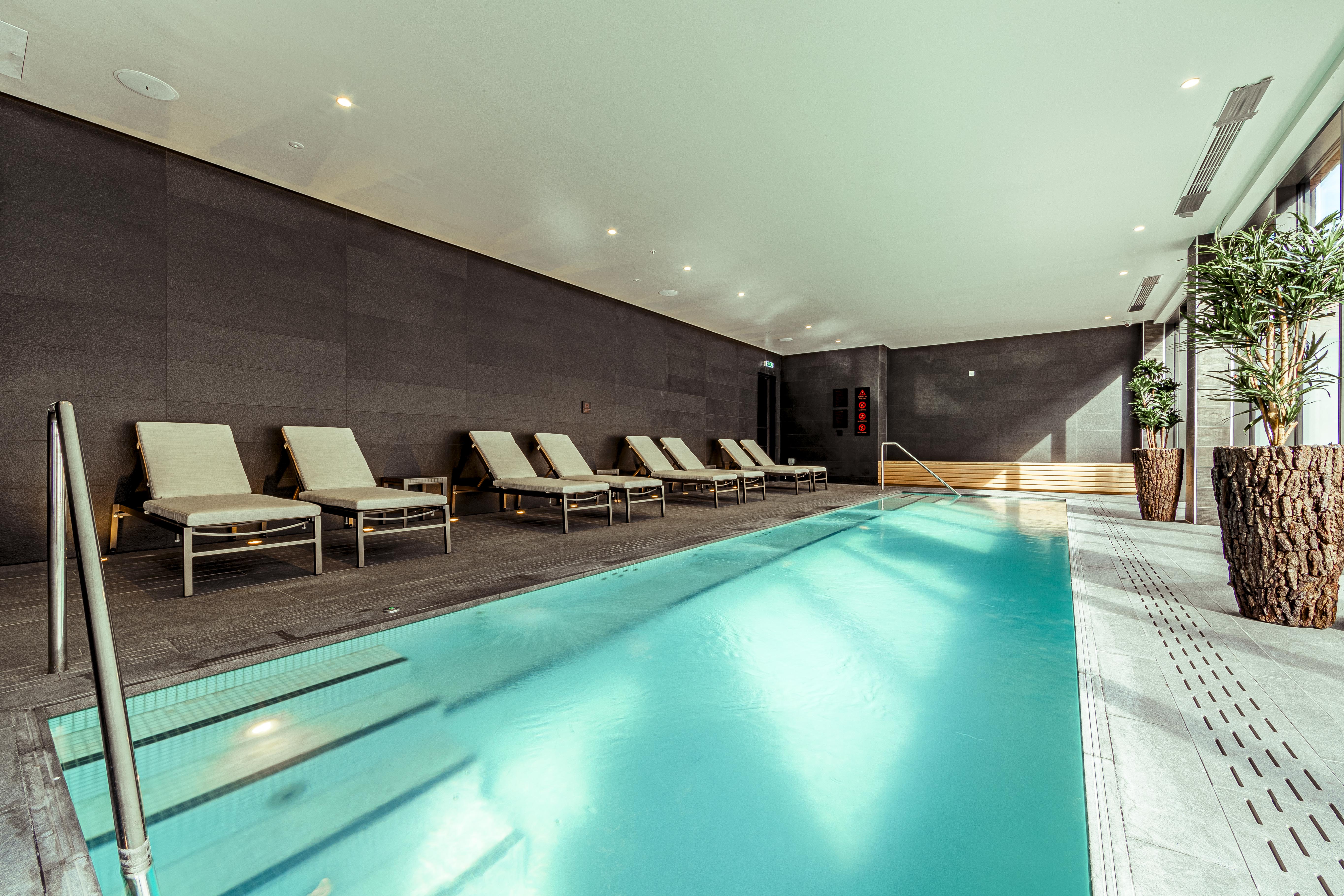 Fellows House has a pool with a sauna and steam room