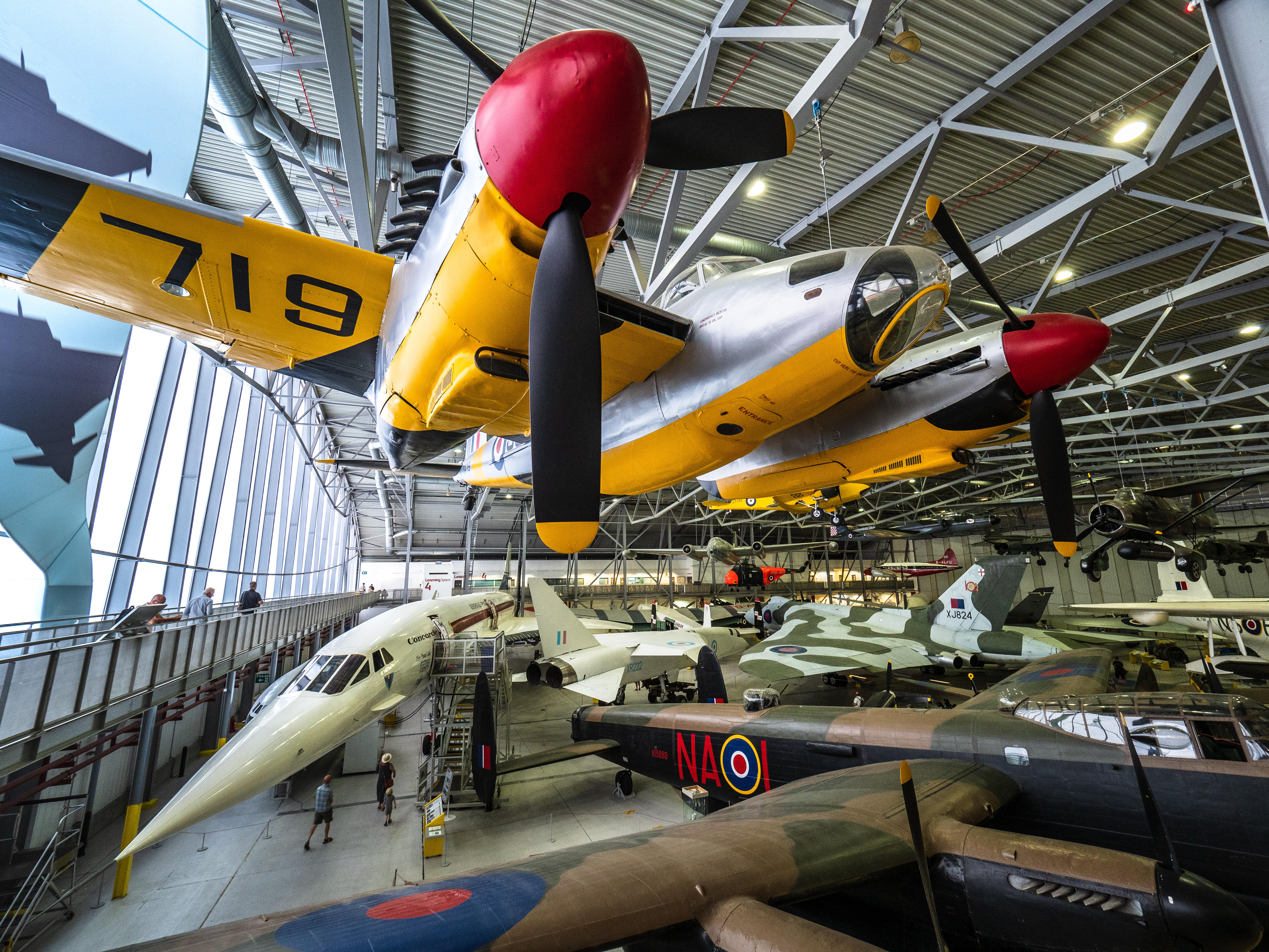 Gaze in awe at the plane collection at Imperial War Museum Duxford - the largest aviation museum in the UK