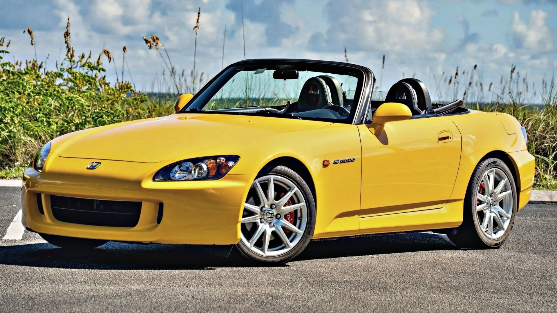 Yellow 2005 Honda S2000