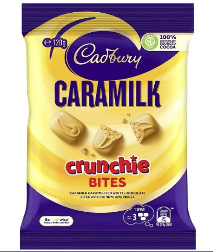 Cadbury have got fans beaming over its new Caramilk Crunchie Bites