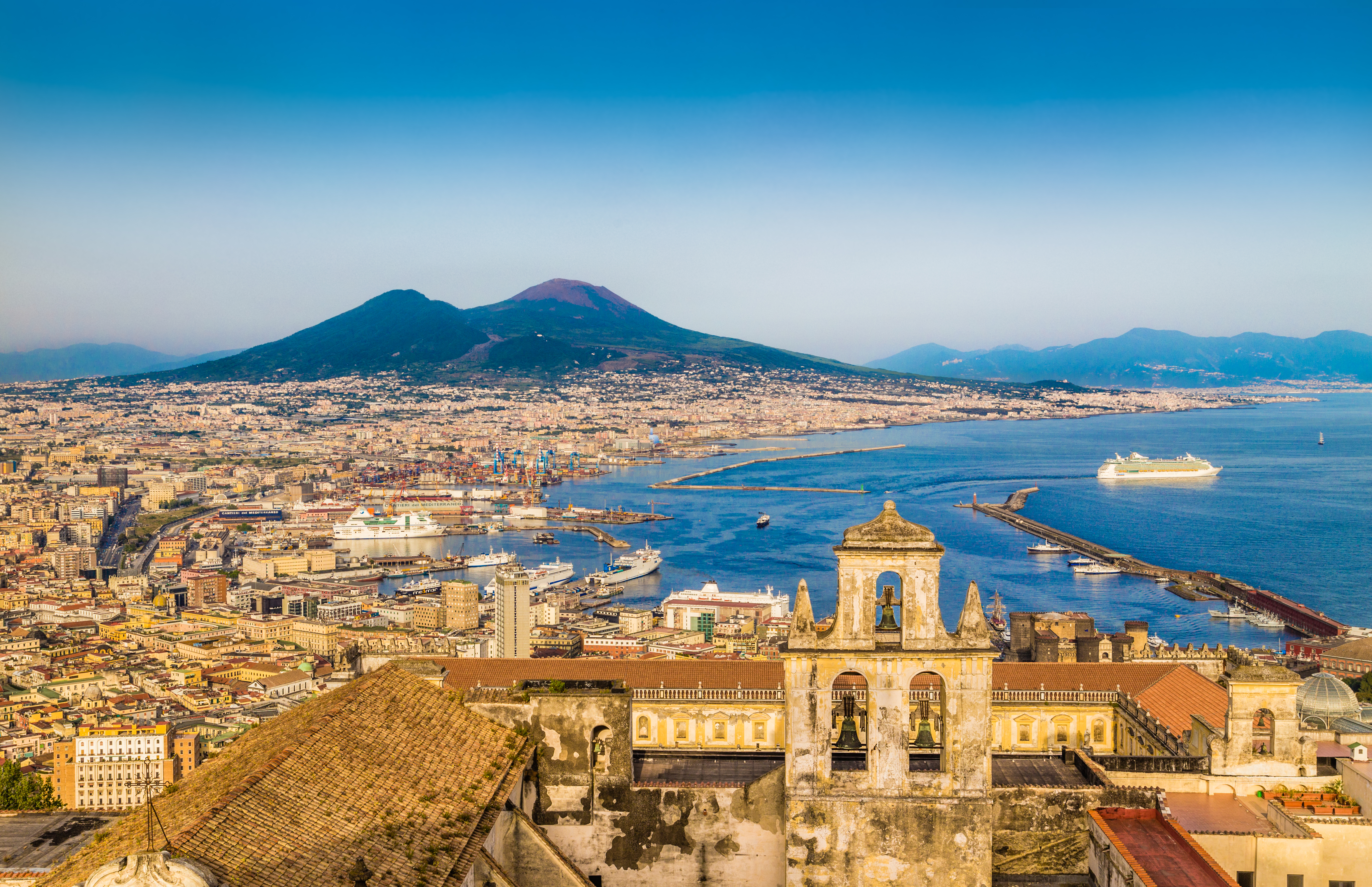 The Foreign Office has updated its travel advice for anyone heading to Naples, pictured, and southern Italy