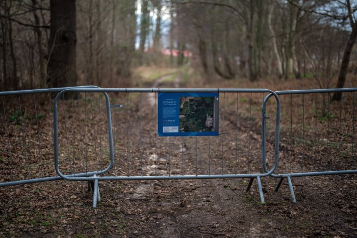 Fencing marks off the site of Sizewell C nuclear power station