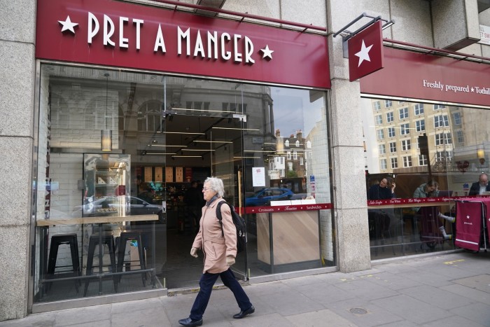 A Pret a Manger franchise in London