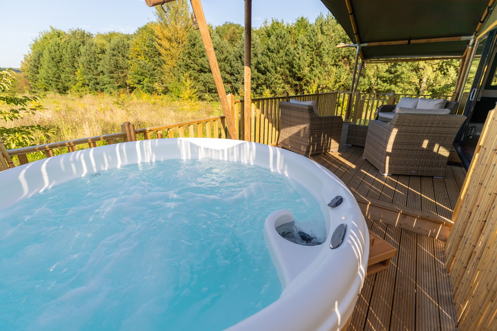 Unwind in your very own personal hot tub at the site