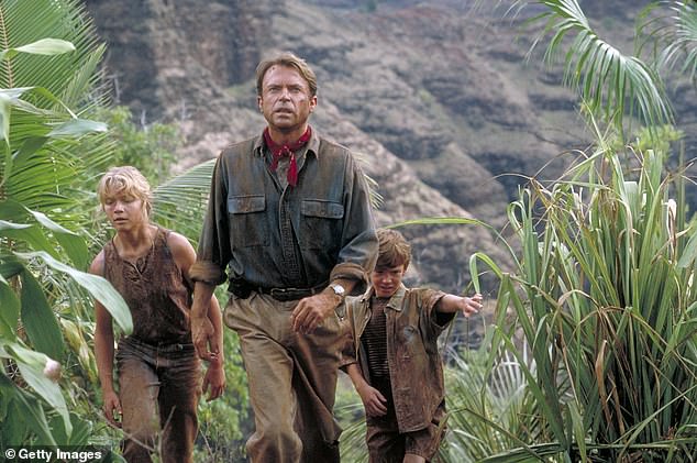 The discovery and excavation will be the subject of a new documentary titled 'T.REX' voiced by Sam Neil who starred as palaeontologist Dr Alan Grant in Jurassic Park (pictured)