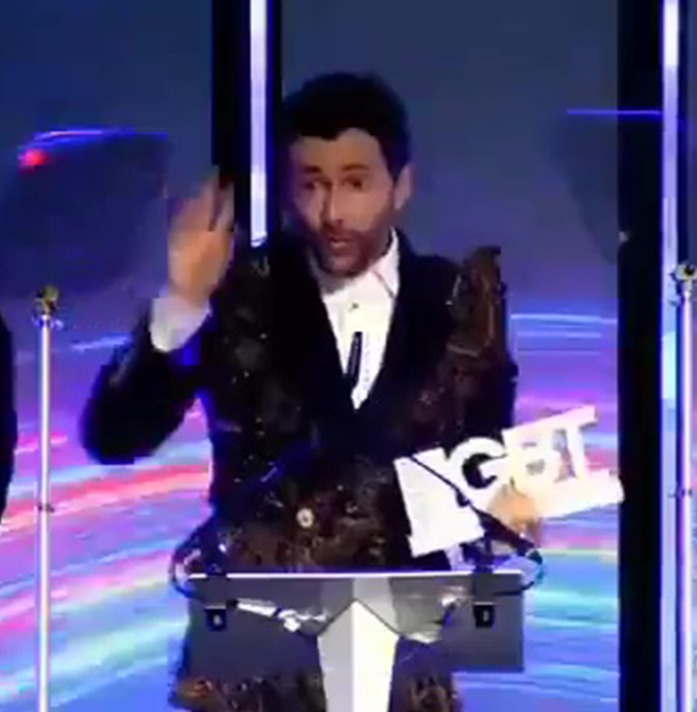 LGBTQ+ awards bash where Tennant went on rant