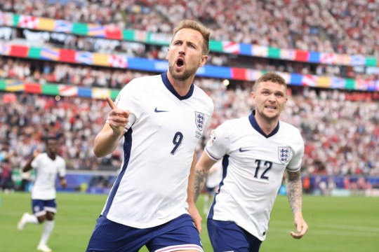 Harry Kane scored against Denmark at Euro 2024 