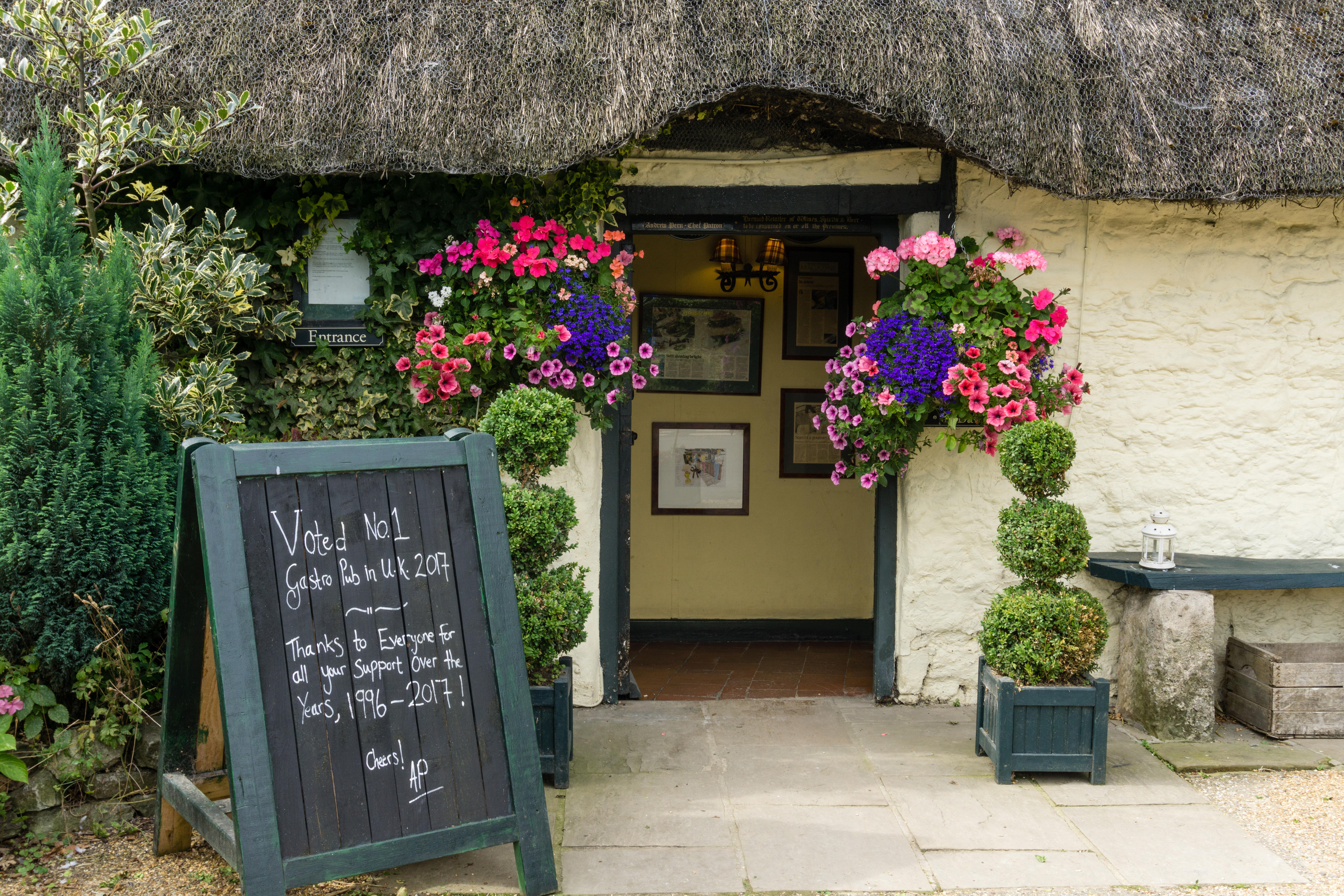 The pub dates back hundreds of years and used to cater for monks