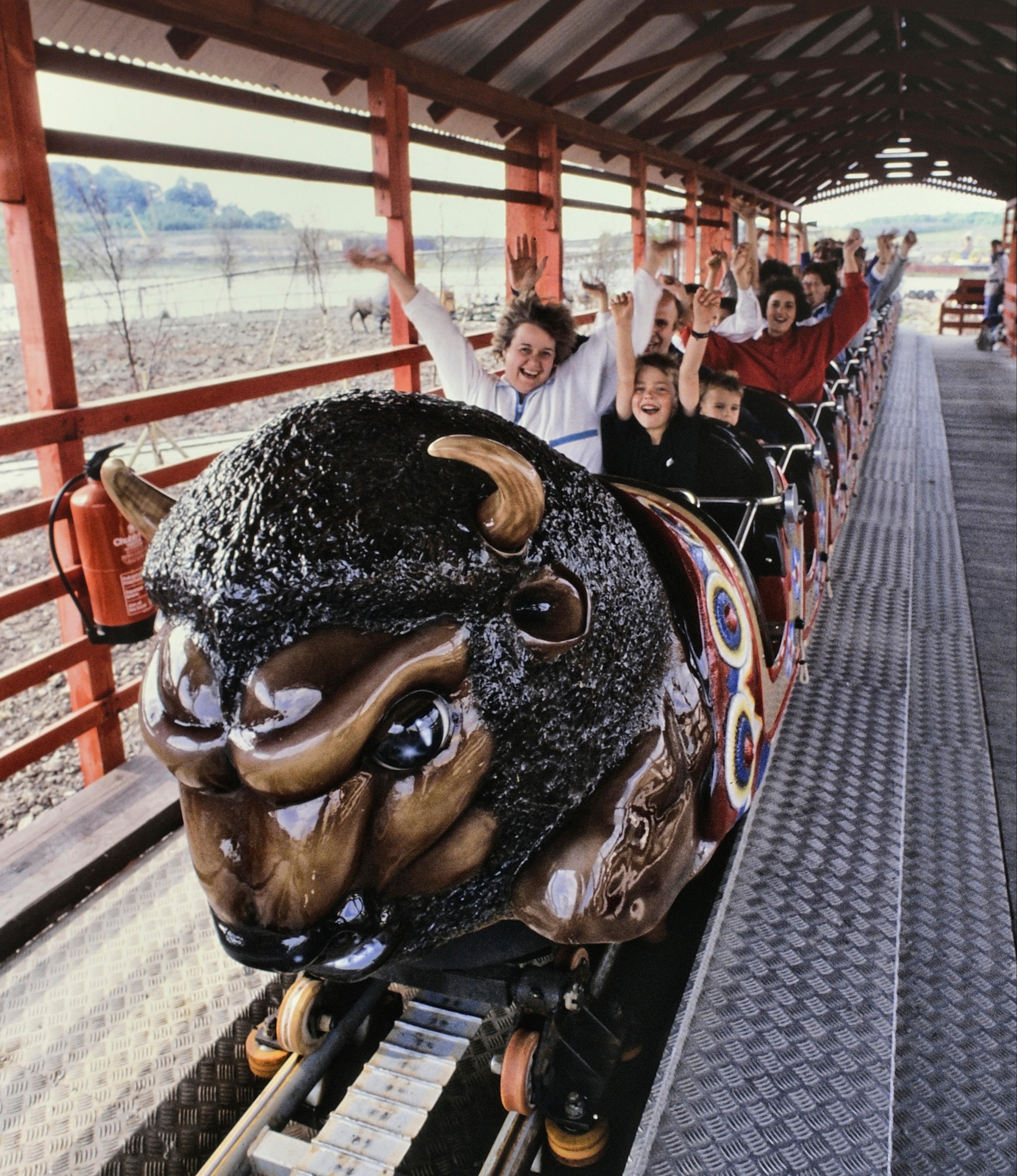 Rollercoasters were a big hit at the Derbyshire theme park