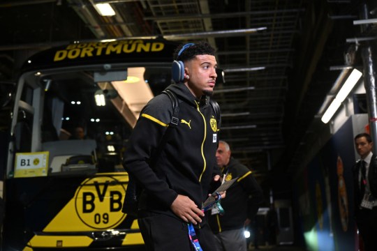 Sancho ahead of the Champions League final