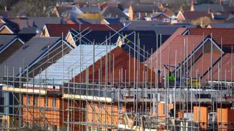 Houses being constructed