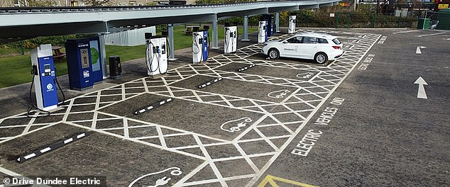 At the Clepington Road charging hub, the eco reach goes far beyond the car: there's a Bluewater rainwater filtration system to give people access to clean water and cut plastic use, it uses second life EV batteries and renewable energy, and it's accessible for disabled users