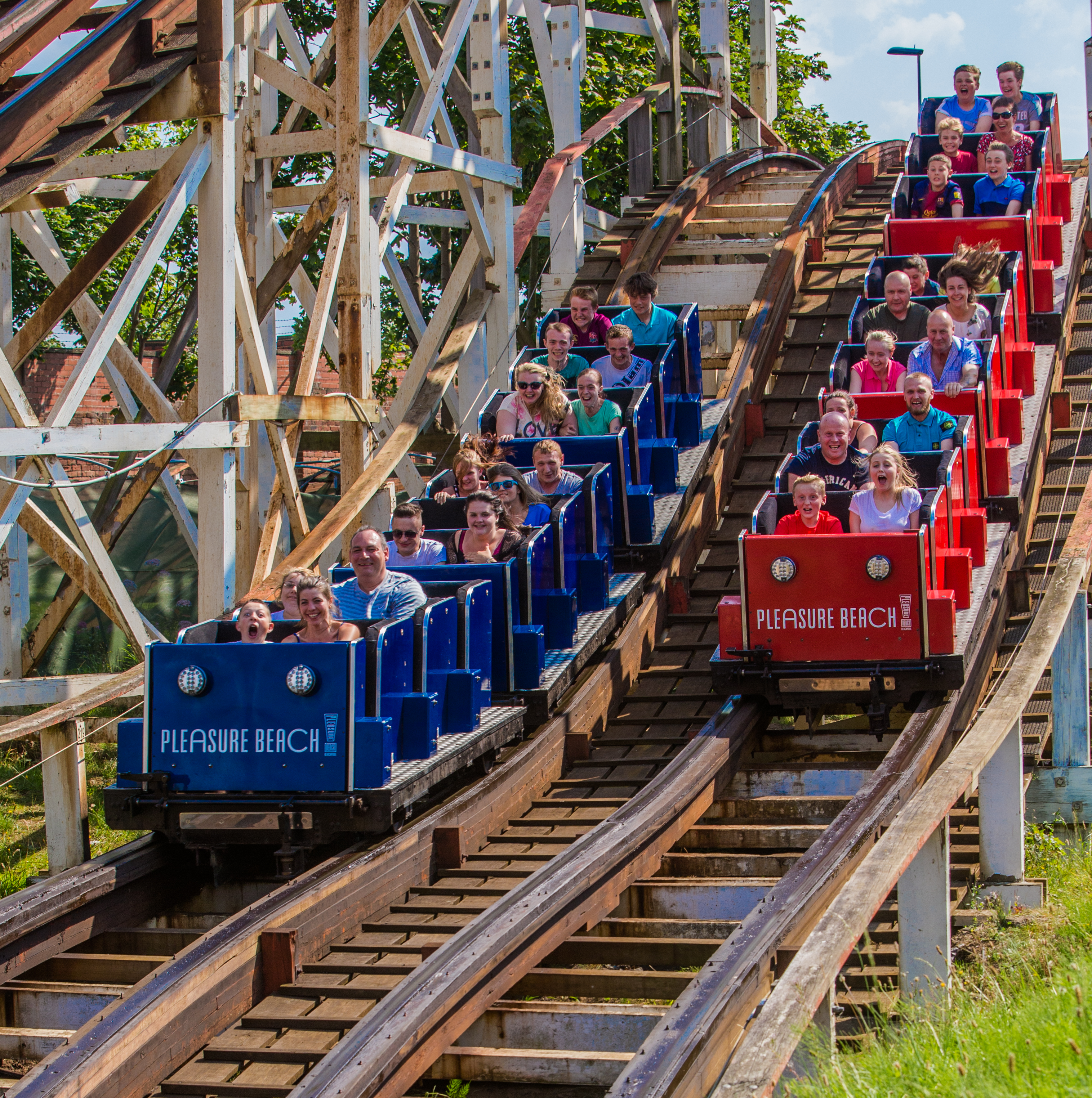 Both the Big Dipper and the Grand National (pictured) were awarded Rollercoaster Landmark Plaques