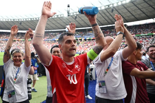 Switzerland stars celebrate