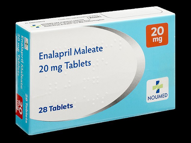 Drugs commonly used to treat heart failure in adults include beta blockers to slow the heart and stop it from burning itself out but this new tablet is called enalapril (File image)