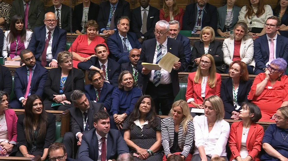 Sir Lindsay Hoyle was re-elected as Commons speaker