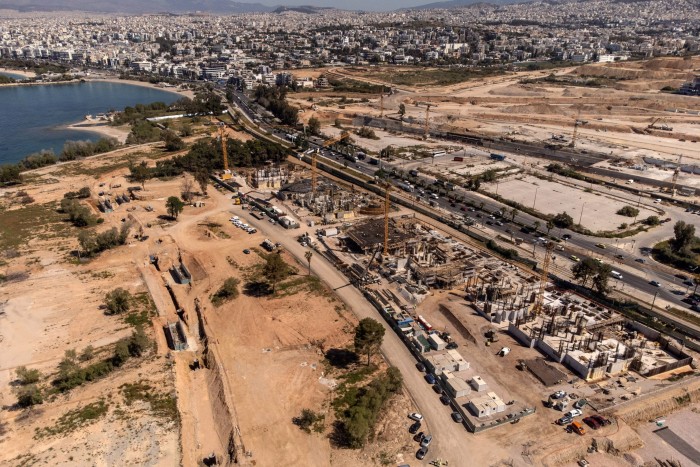 construction site along the coast