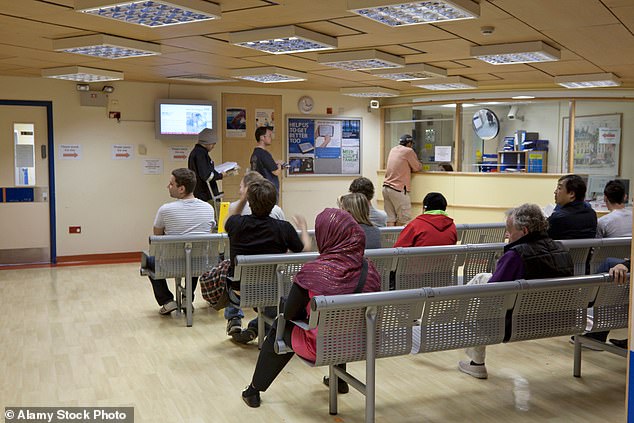 82 per cent of trusts it surveyed were unable to meet the demand for under-18s' support, a report for NHS providers found (file photo of Royal Free Hospital, London)