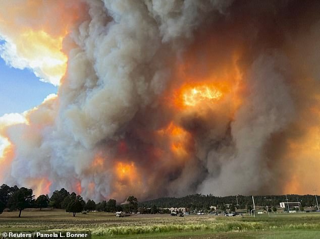 Evacuations were ordered last month in the New Mexico village of Ruidoso amid wildfire